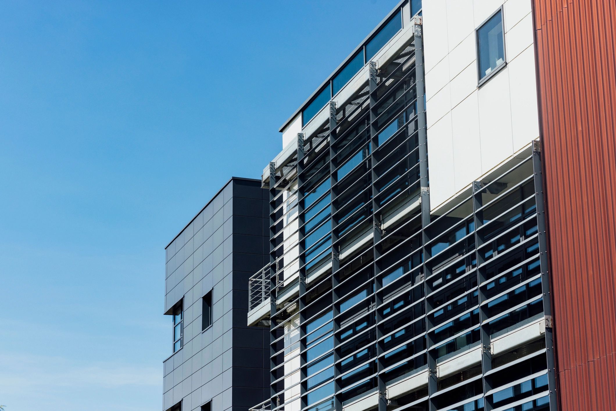 Modern commercial building exterior