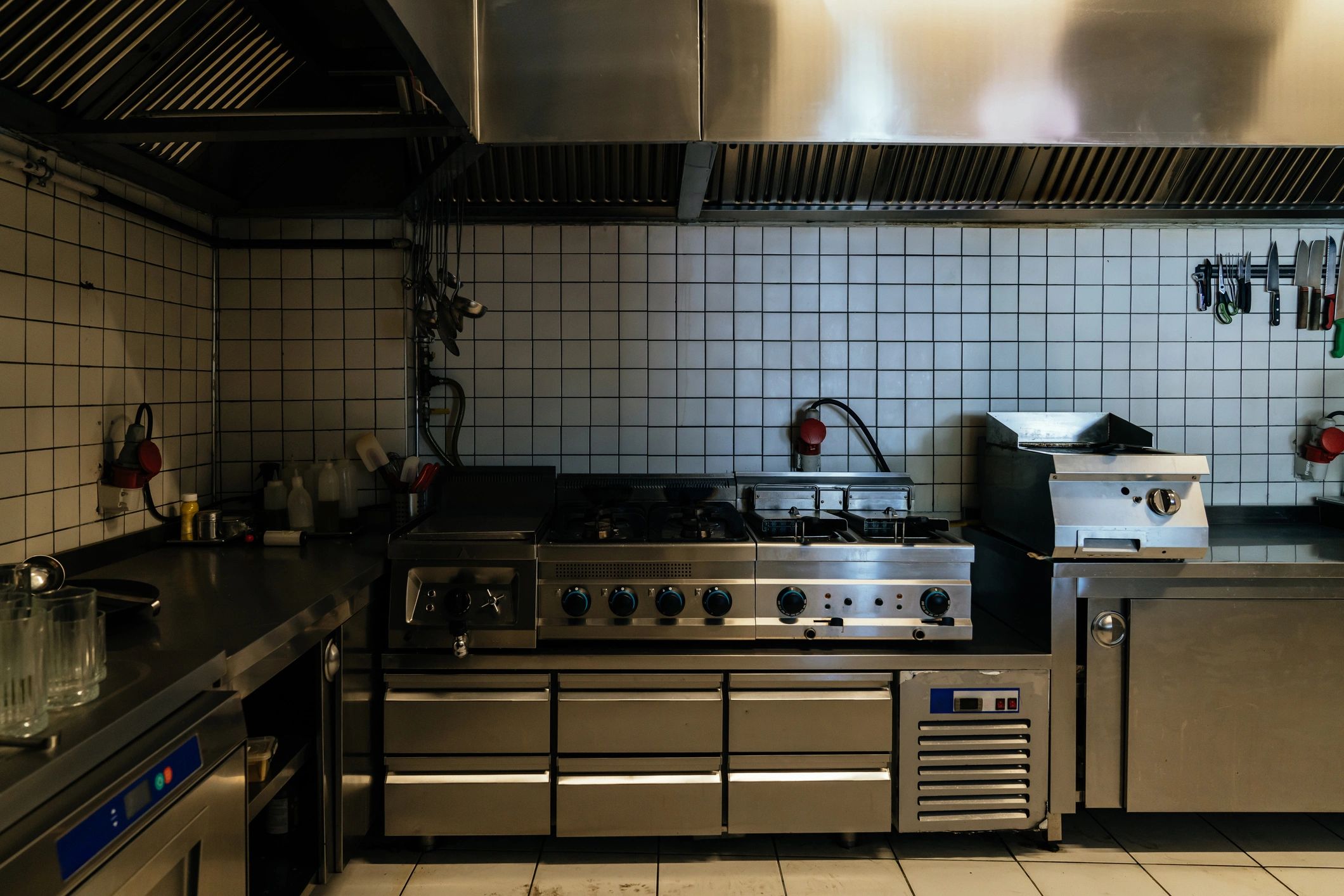 Commercial kitchen equipment representing food service facilities