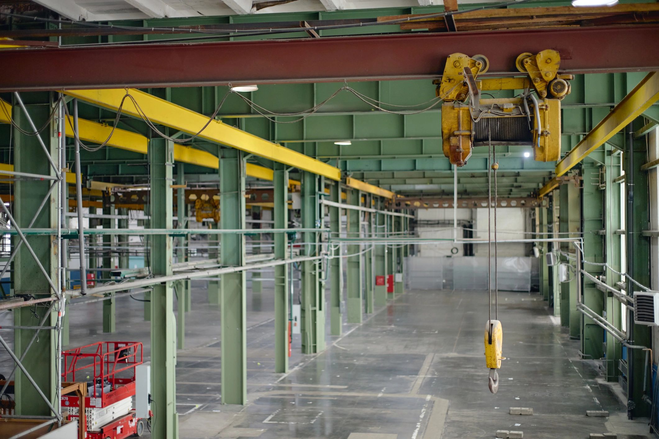 Industrial warehouse interior representing warehouse facilities