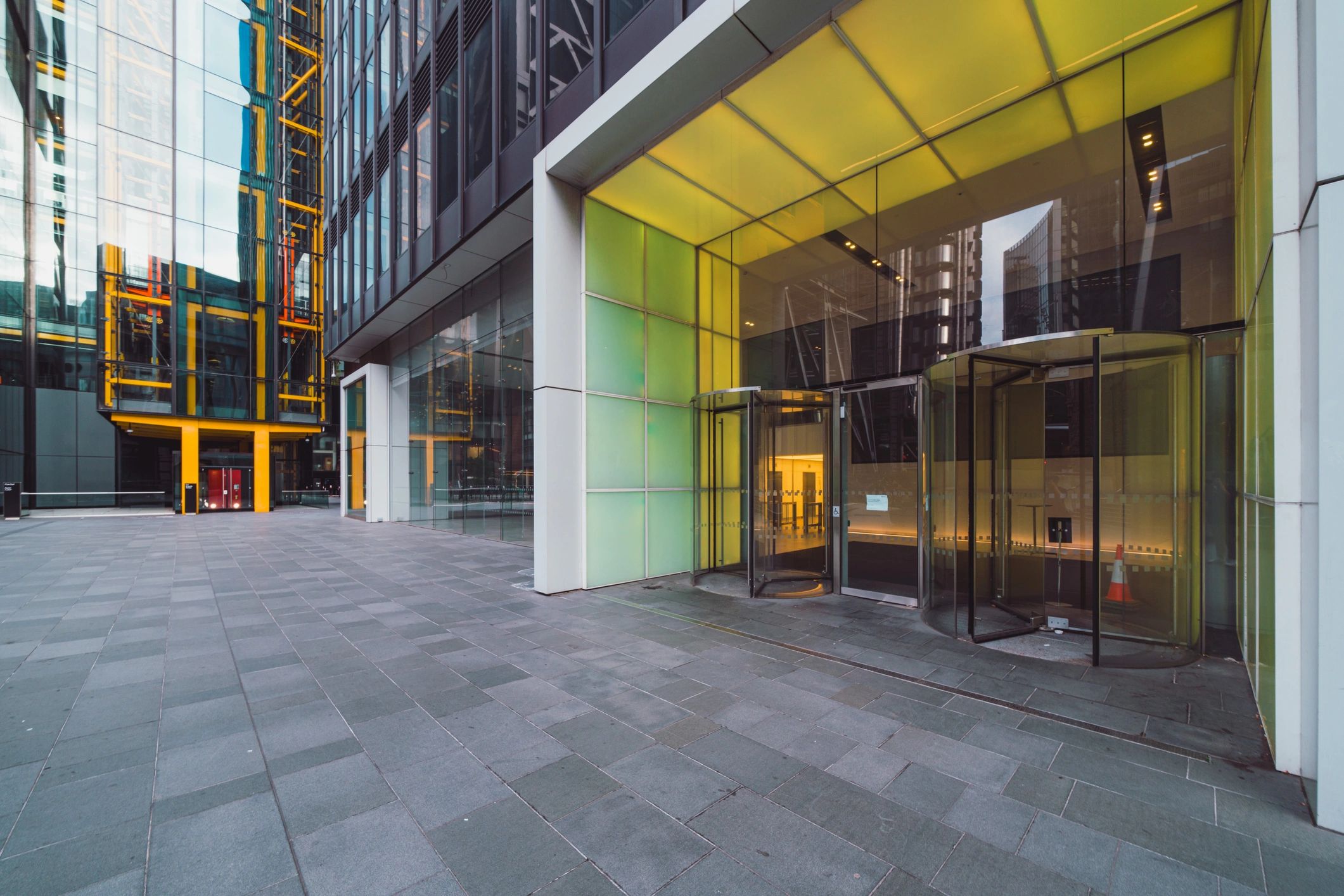 Modern commercial building exterior